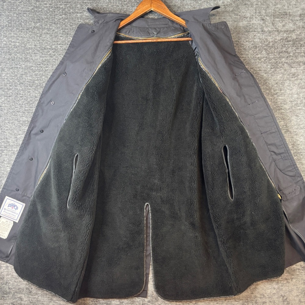 DSCP Quarterdeck Collection Black All Weather Trench Coat Men 38S Liner Military - Picture 3 of 12